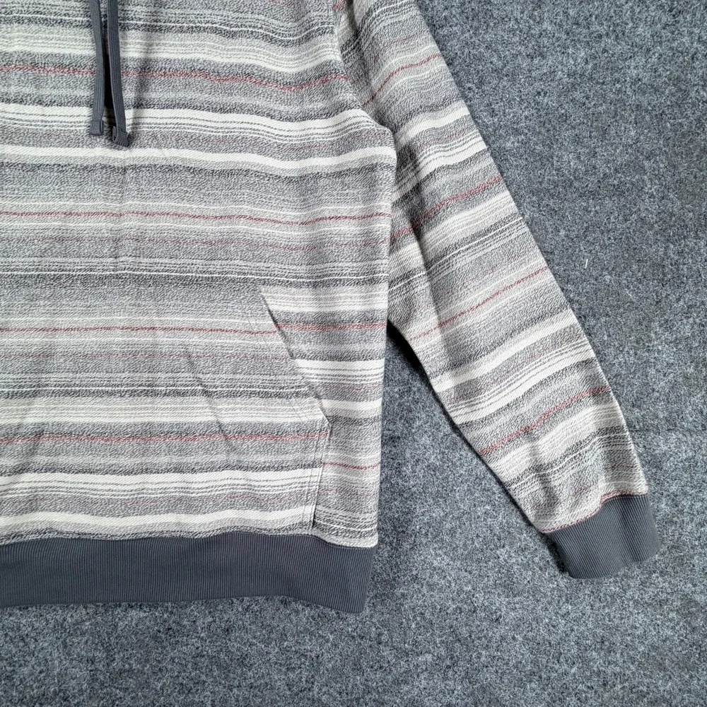 O Neill Bavaro Hoodie Mens Small Multicolor Striped Ribbed Trim Standard Fit